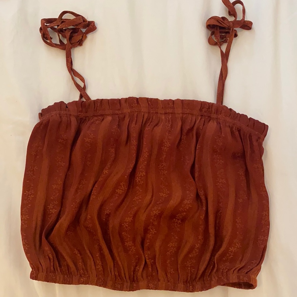 rust crop top